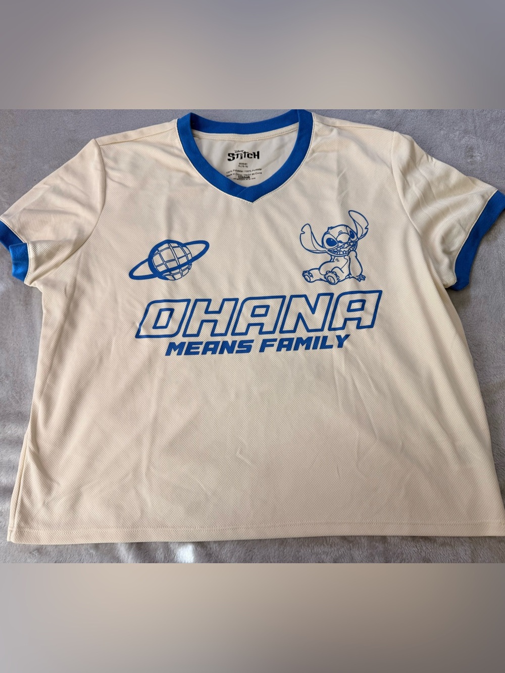 Disney Lilo & a Stitch Tee with Blue Trim